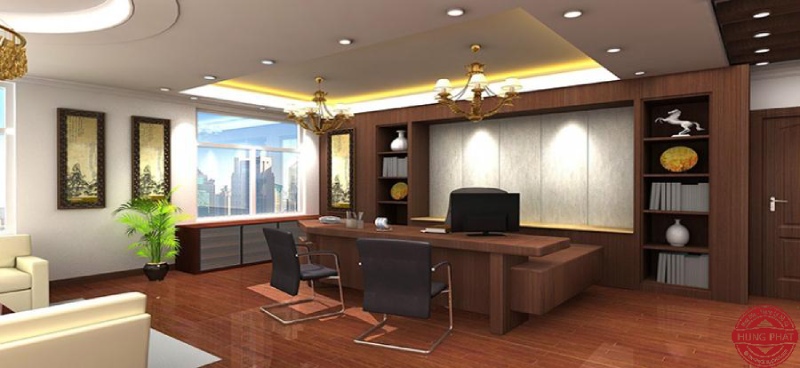 Vị trí bàn cũng rất quan trọng để tạo ra một không gian làm việc hợp phong thuỷ.